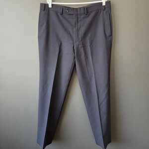 Lauren Ralph Lauren Men's Total Confort Navy Suit Pants 100% Wool 38x32 Workwear